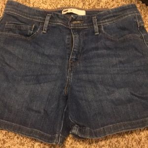 Denim jean shorts